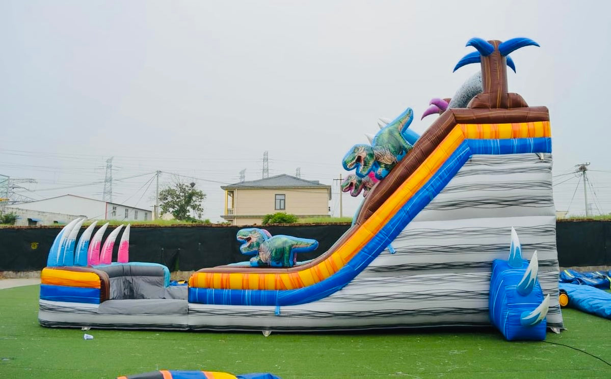 DINO CRISIS DUAL-LANE WATERSLIDE (18FT TALL) FULL DAY RENTAL