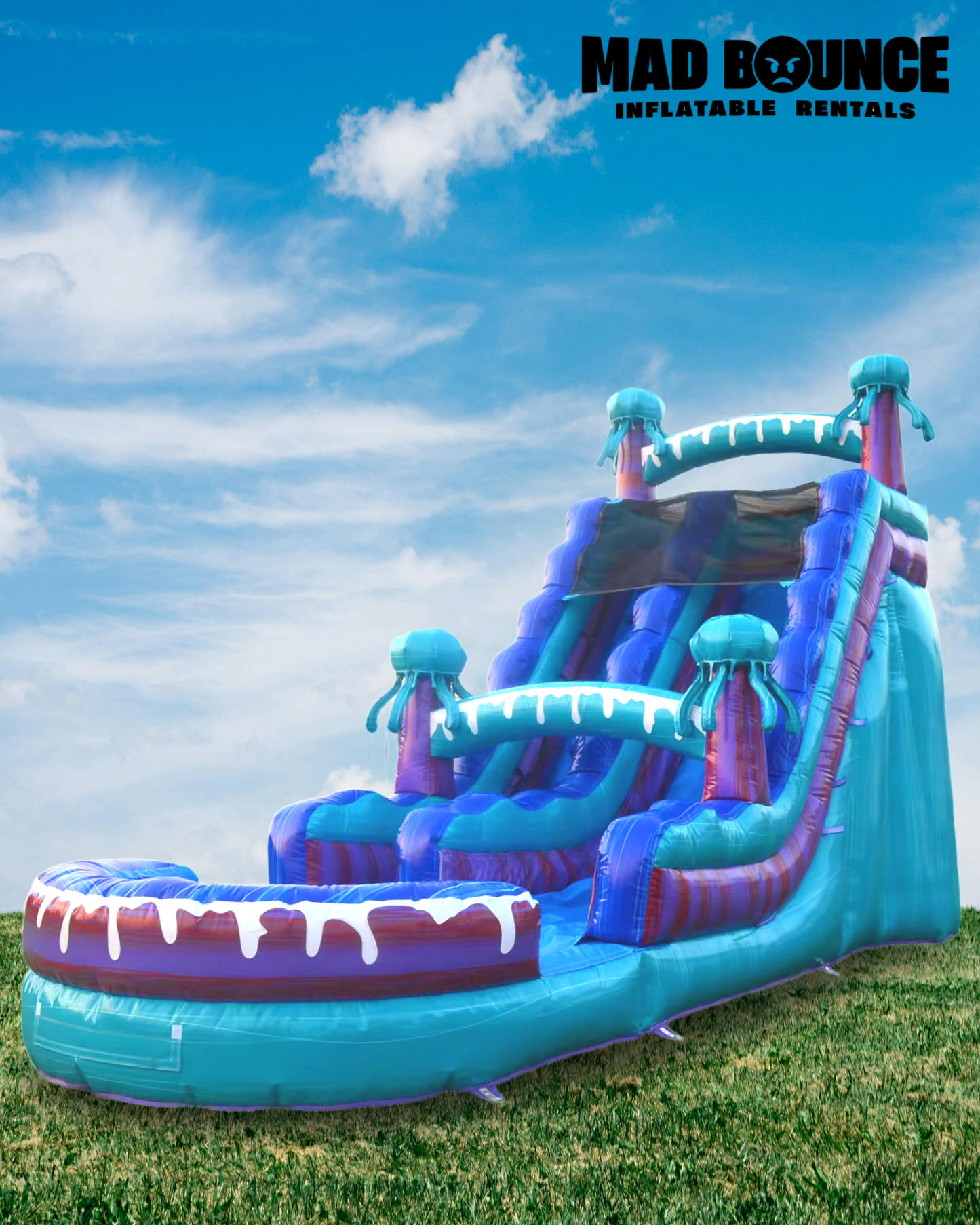 JELLYFISH WATERSLIDE (18FT TALL) FULL DAY RENTAL