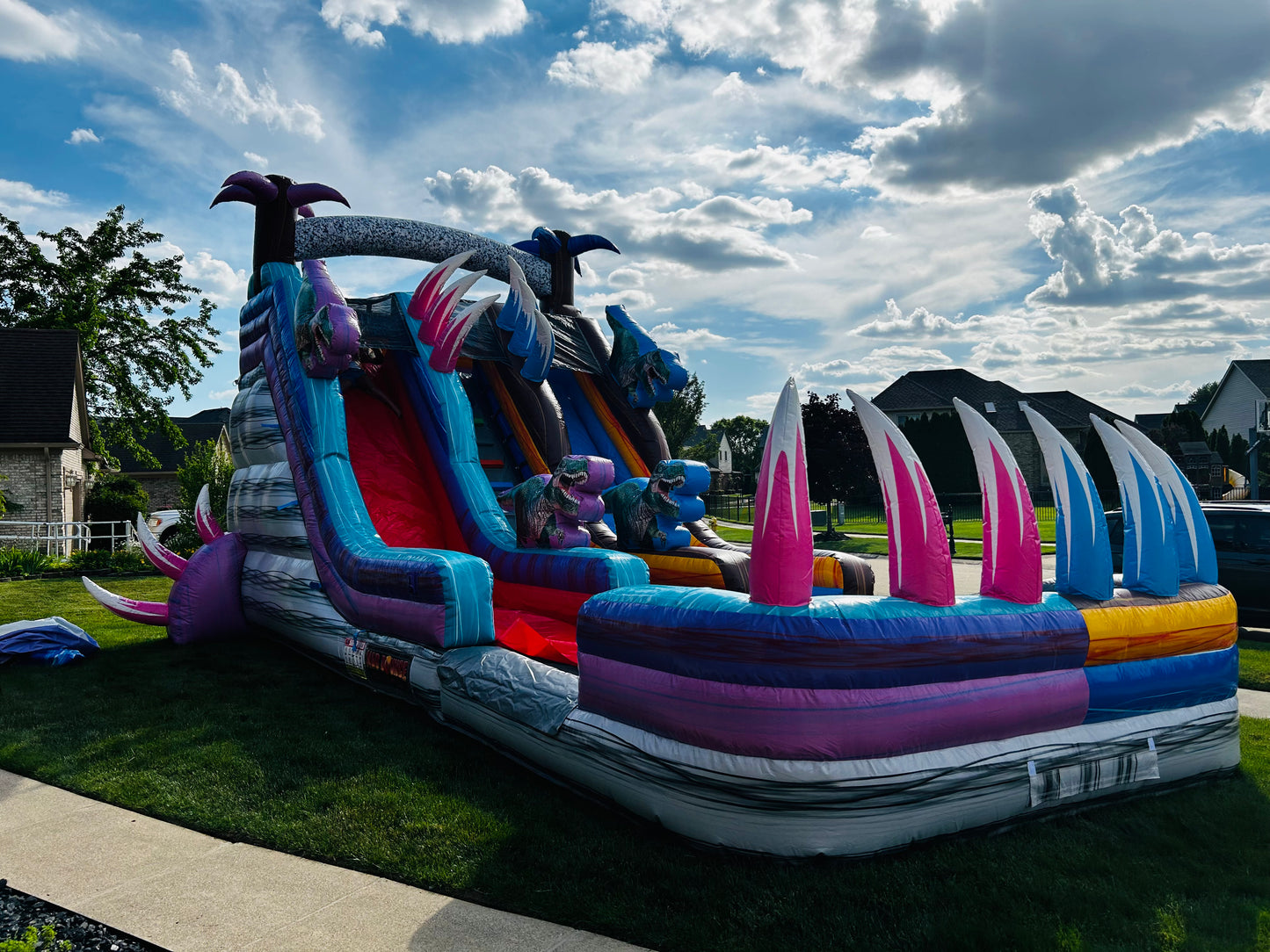 DINO CRISIS DUAL-LANE WATERSLIDE (18FT TALL) FULL DAY RENTAL