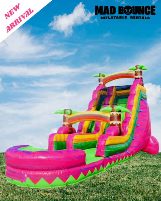 PINK ADRENALINE WATERSLIDE (18FT TALL) 8/HR RENTAL