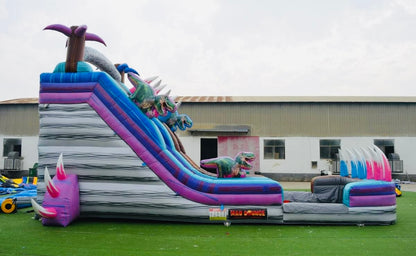 DINO CRISIS DUAL LANE WATERSLIDE (18FT TALL) 8/HR