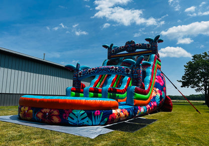 TIKI DREAMZ DUAL-LANE WATERSLIDE (18FT TALL) FULL DAY RENTAL