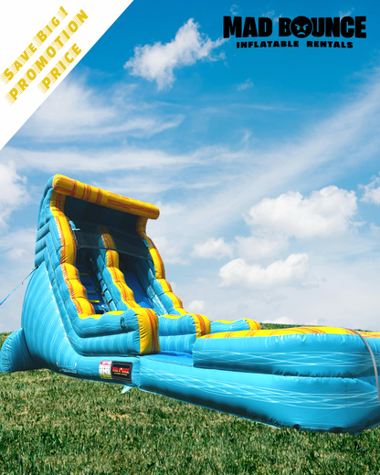 SUNBURST SPLASH WATERSLIDE (18FT TALL) FULL DAY RENTAL
