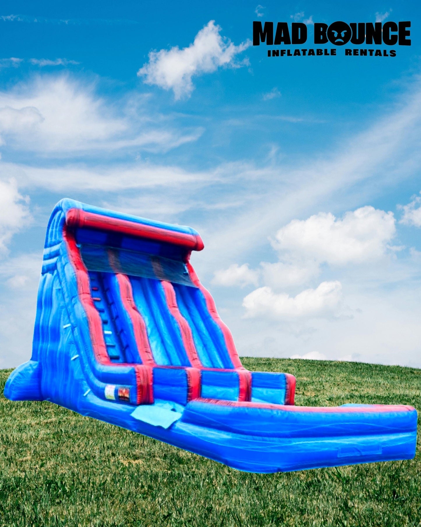 BLUE CRUSH DUAL LANE WATERSLIDE (18FT TALL) 8/HR