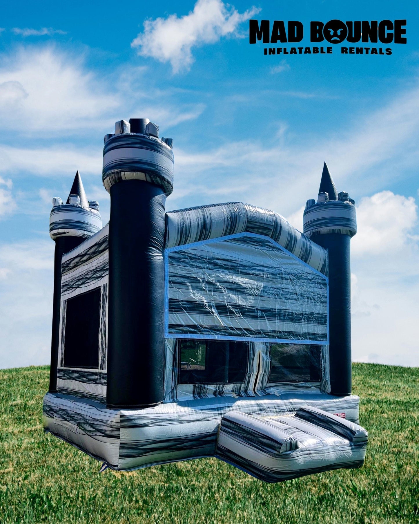 GREY CASTLE BOUNCE HOUSE (DRY ONLY) 8/HR