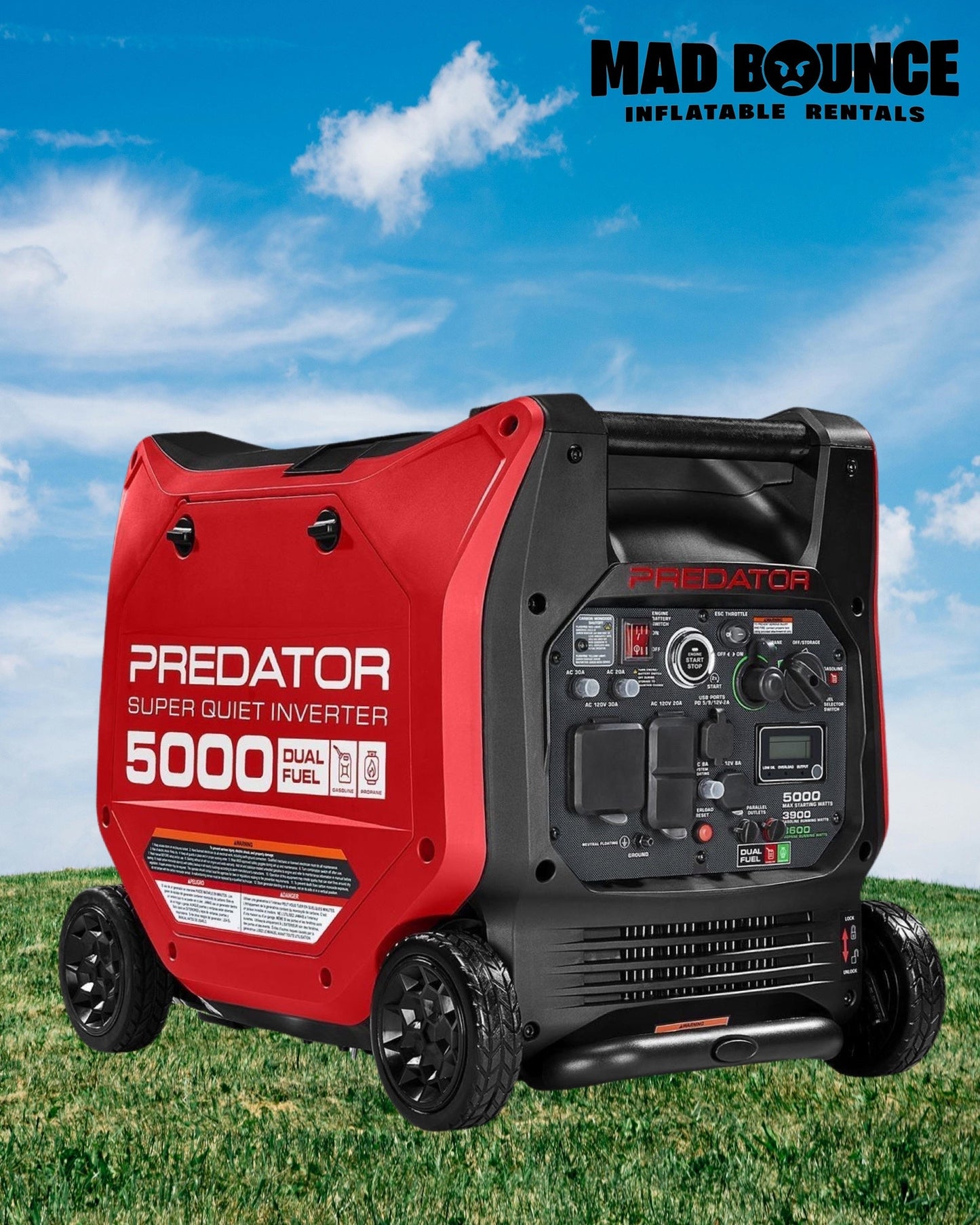 PREDATOR SQ 5000W GENERATOR - 8/HR